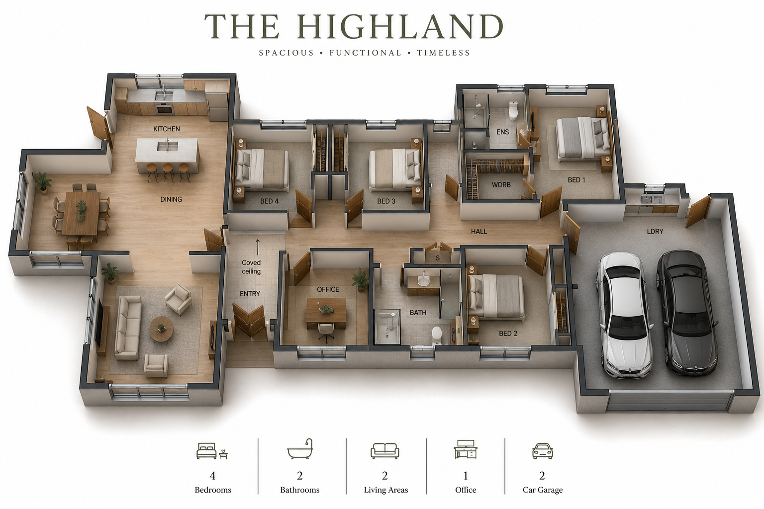 The Highland floor plan