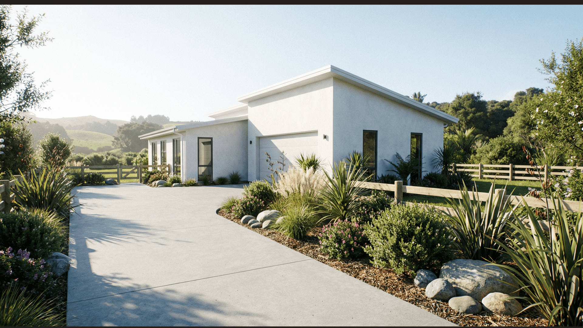 Upgrade to plaster finish and mononpitch roofline